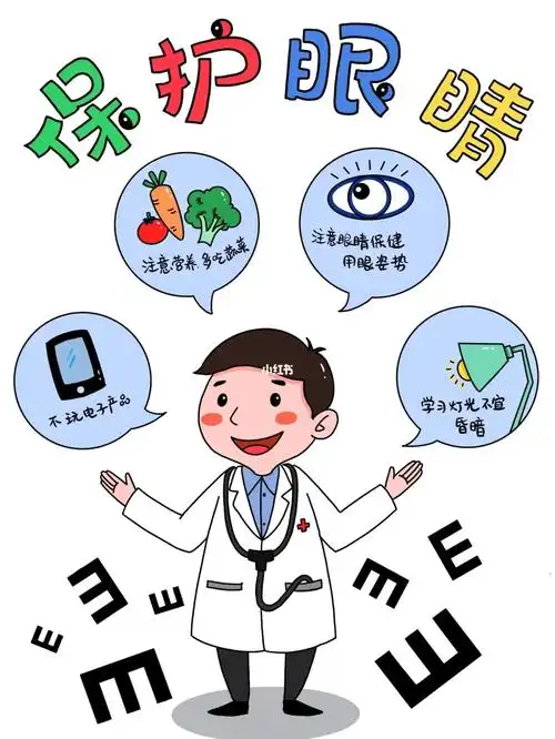 保护视力儿童画