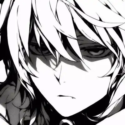 动漫头像男生超酷手绘黑白高清图片