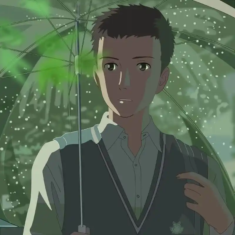 "山海自有归期,风雨自有相逢" #新海诚#言叶之庭#动漫头像 - 抖音