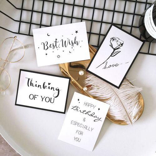 同类推荐 ins风贺卡 原创简约生日贺卡小卡片可写字祝福卡照片墙装饰