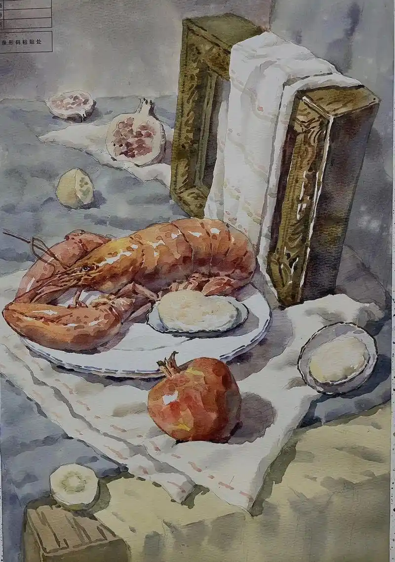 广东联考色彩考题!考前刷不到,考完躲不掉!#美术生 #水彩  - 抖音