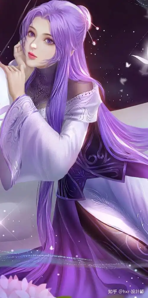 动漫人物分享|紫发的动漫美女,这几位太美了!