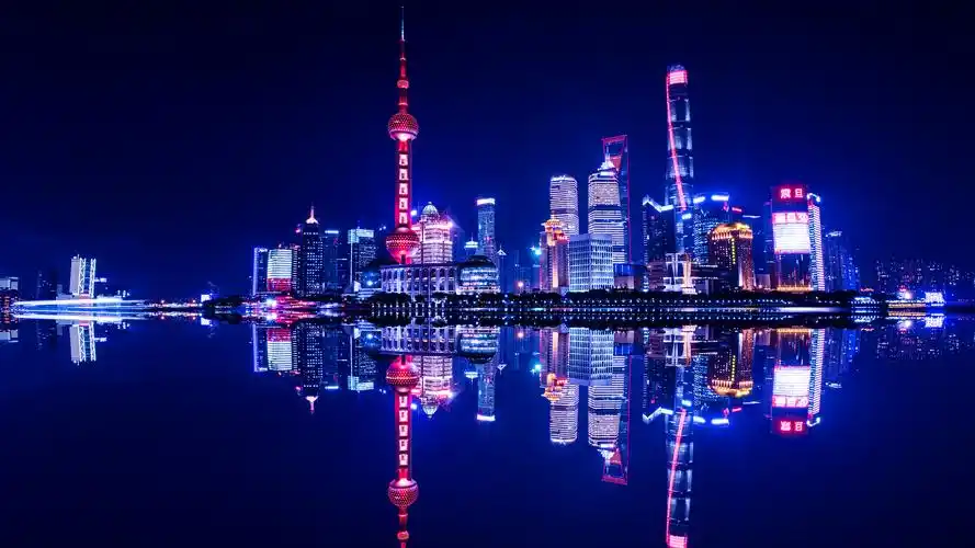 上海城市夜景摄影高清宽屏桌面壁纸