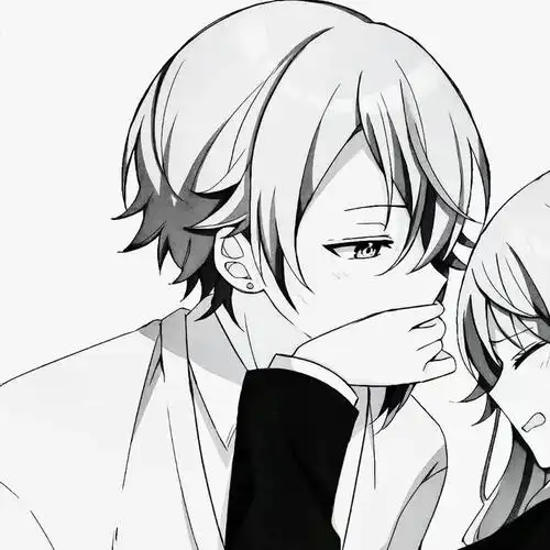 情侣头像黑白风格情头撩人情话文案微甜