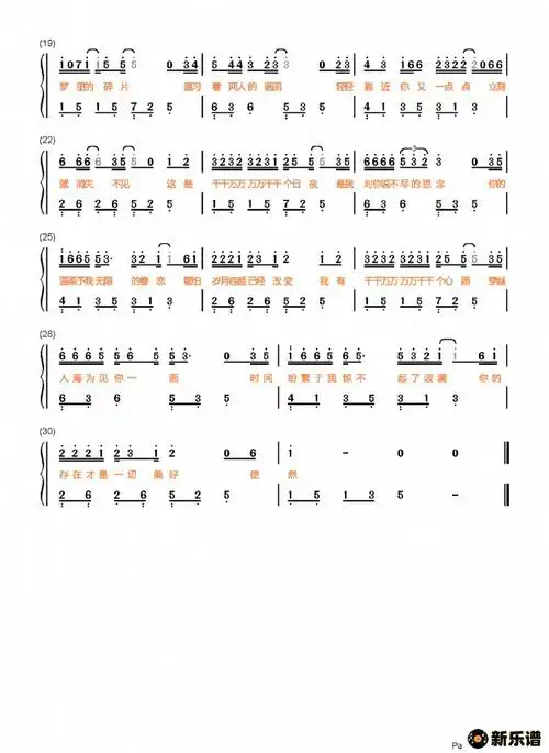 歌曲千千万万的简谱歌谱下载