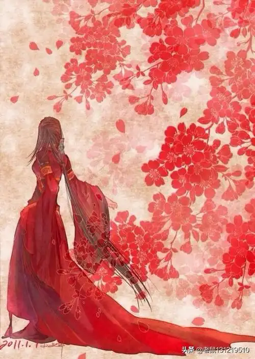 红色系动漫女生古风头像有哪些好的分享? - 石塘网