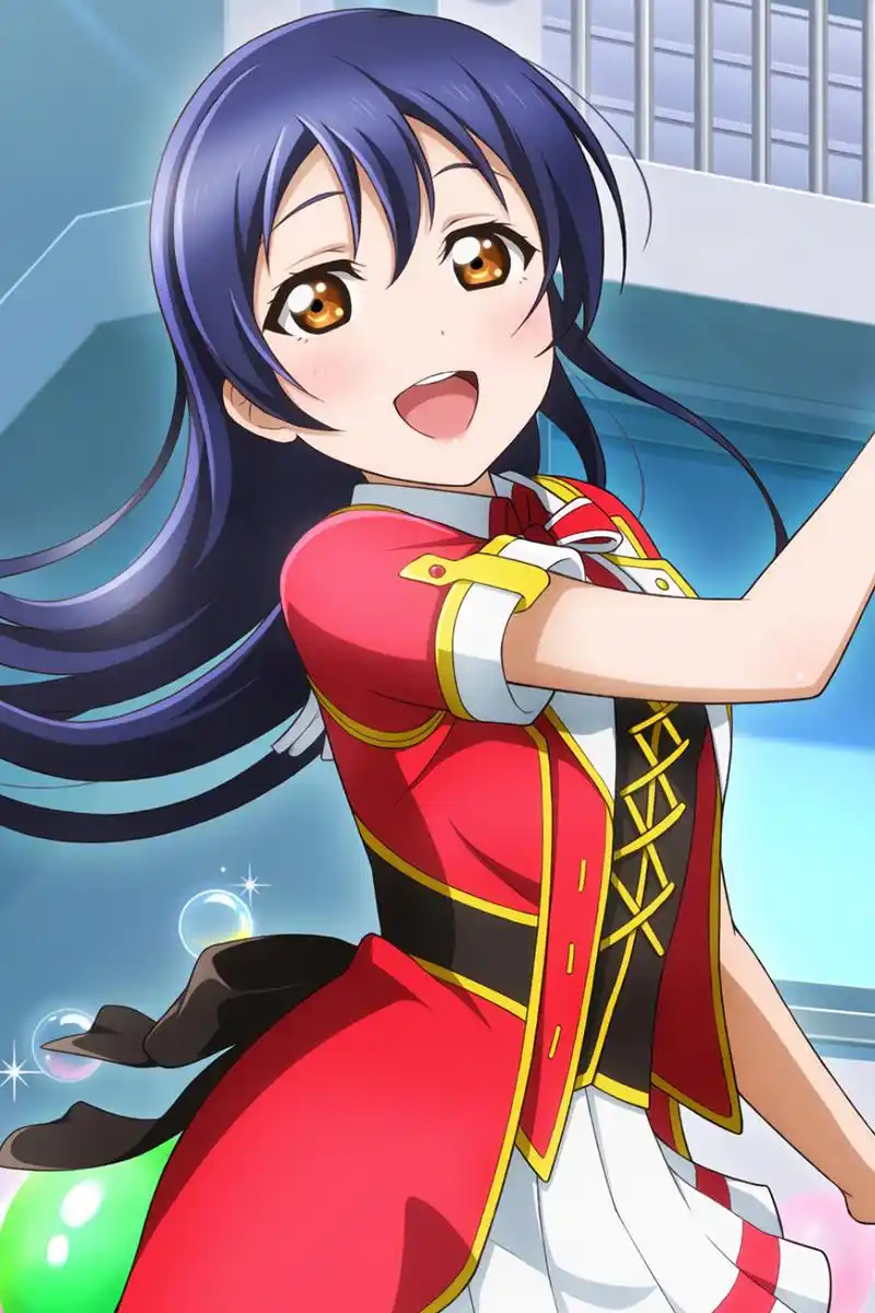 《lovelive!》园田海未动漫手机壁纸分享,以偶像为目标的美少女