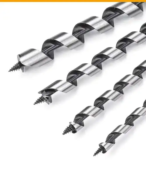 dingqi最佳六角摇高碳钢麻花螺旋钻钻头,用于木材深光滑清洁钻孔