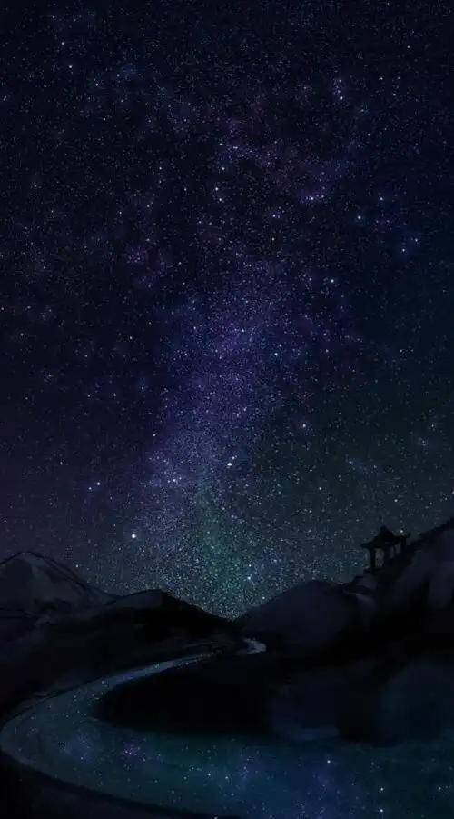 雪代薰,古风,壁纸,星空