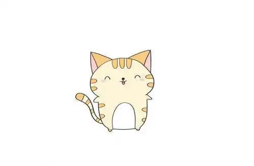 简单漂亮猫咪简笔画教学步骤 可爱呆萌猫咪简笔画怎么画-素描自学网