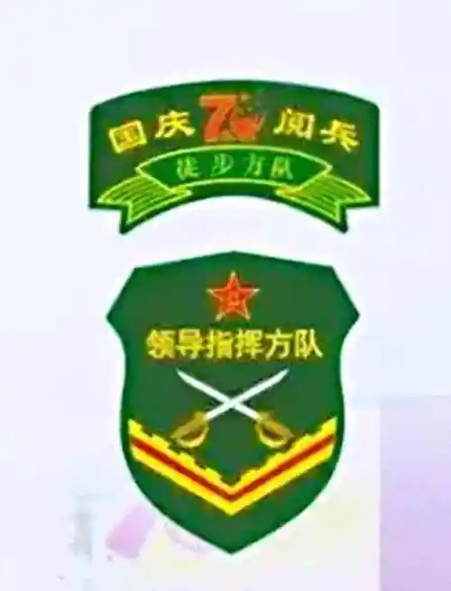 建国七十周年大阅兵中使用臂章 (徒步方队)图鉴