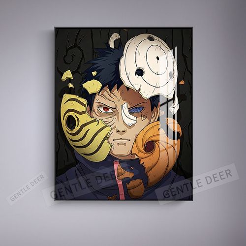 品美火影忍者大蛇丸带土动漫人物挂画数字油画成品壁画送男生礼物