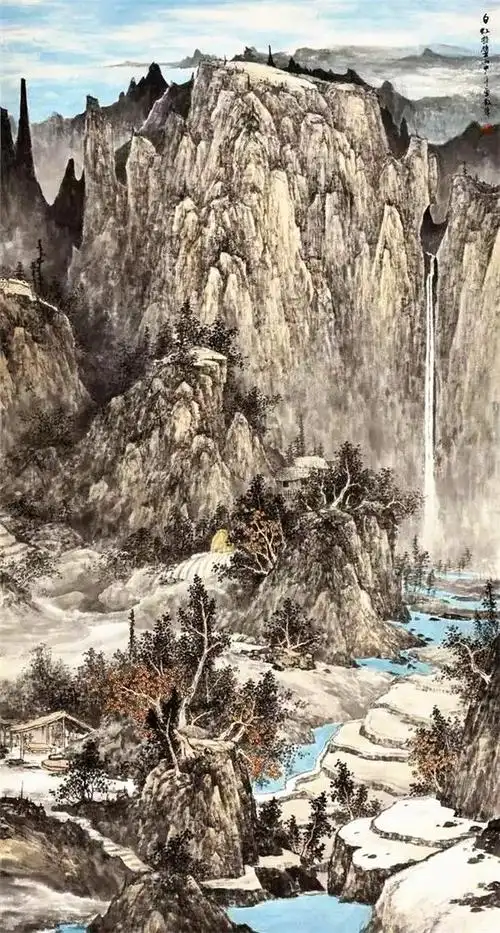 (单玉清)#(水墨画)#(国画)#(山水画)单玉清山水画作品#(姚叶红)