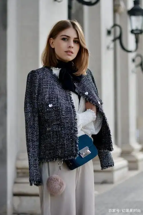 "小香风"名媛服饰造型穿搭范例20种,简简单单看图学穿搭