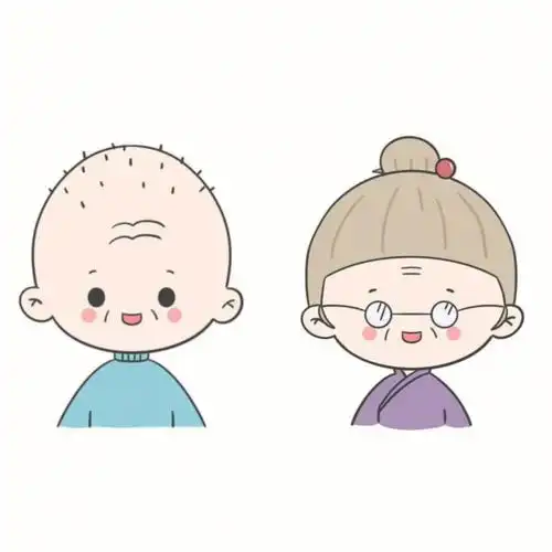 樱桃小丸子爷爷奶奶情侣头像