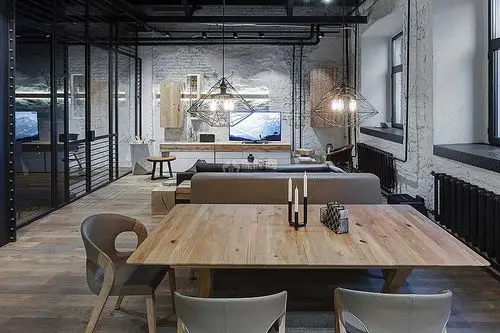 莫斯科建筑室内工作室之休闲处布置效果图