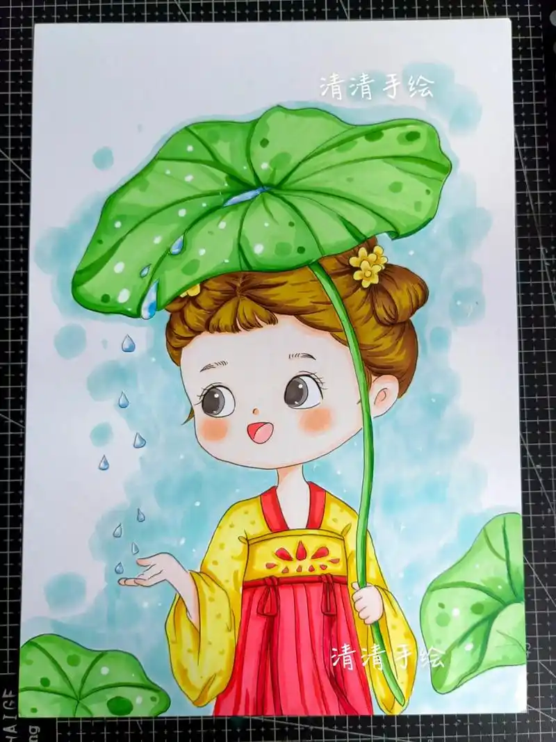 马克笔手绘 #画画 #古风人物绘画 #国风古 - 抖音