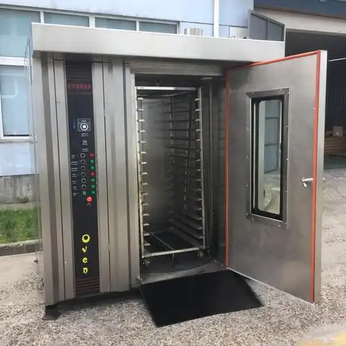 食品机械 炊事,烘焙设备 电烤箱 > 厂家直销16层32盘电热旋转热风烤炉