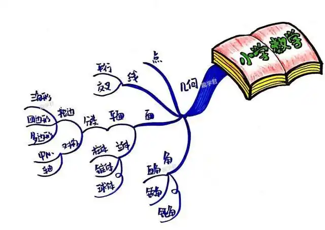 和孩子一起画思维导图学习篇 之 系统梳理小学数学