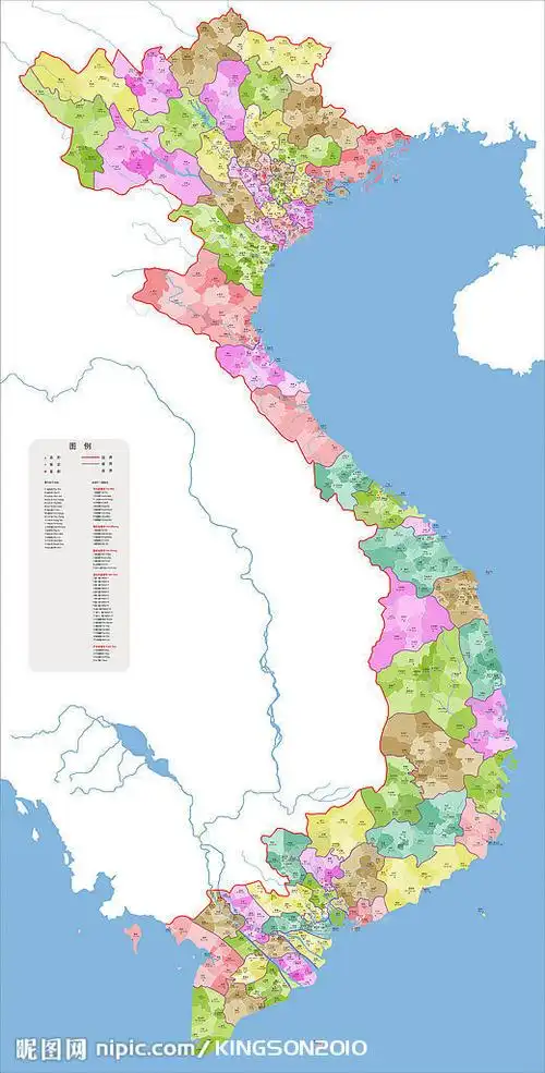 高清越南地图图片素材912