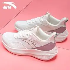 anta安踏女鞋运动鞋女秋冬季皮网减震透气轻便跑步健身训练休闲旅游