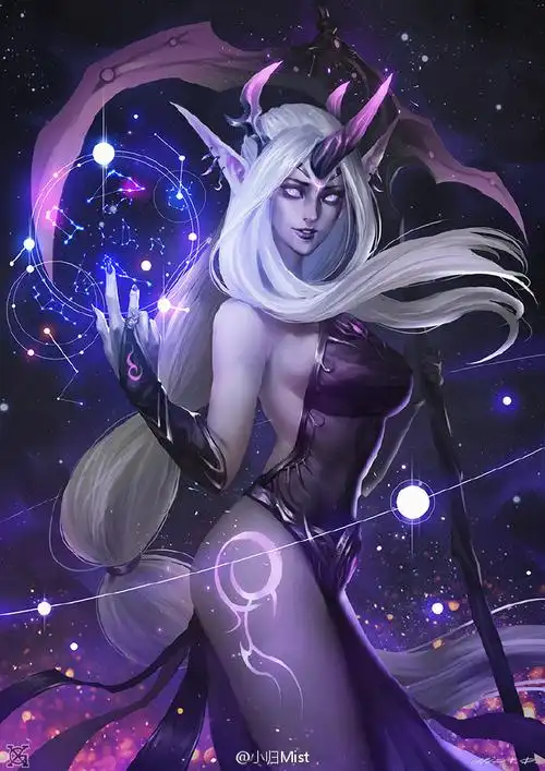 英雄联盟##lol皮肤#暗黑星云——索拉卡  黑暗女神向的星妈