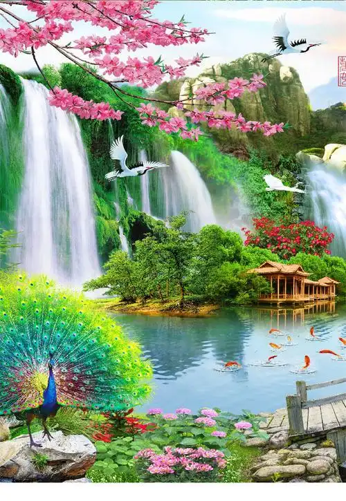 画山水风景 风景画山水画