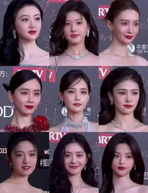 包括刘诗诗,白鹿,蔡文静,关晓彤,唐艺昕,李沁,闫妮,张天爱,张碧晨