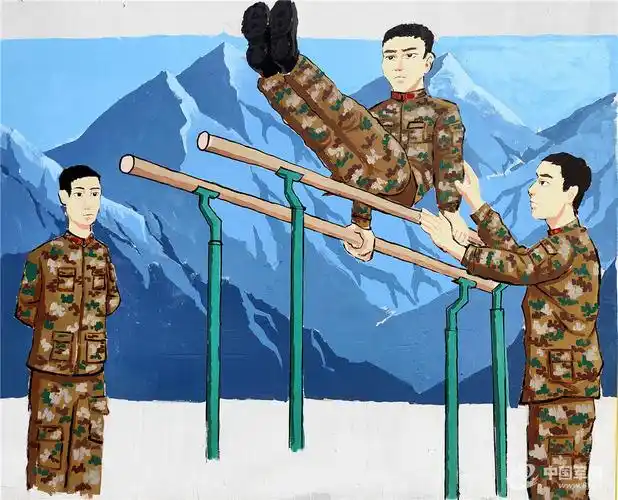 一组手工漫画定格热血练兵场瞬间