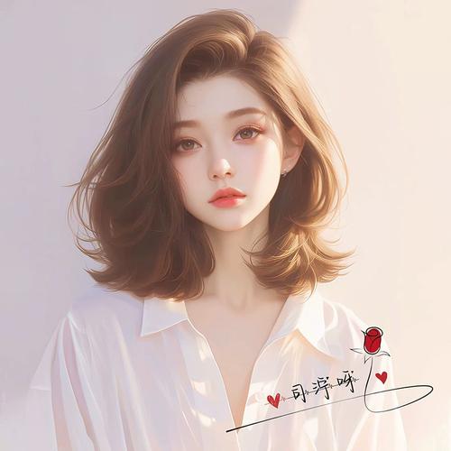 玫瑰符号女生头像抖音直播同款psd素材源文件定制微信背景图设计