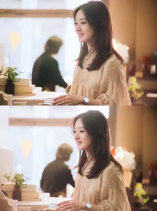 赵丽颖 赵满楼##赵丽颖粉色单肩纱裙##赵丽颖浪琴表