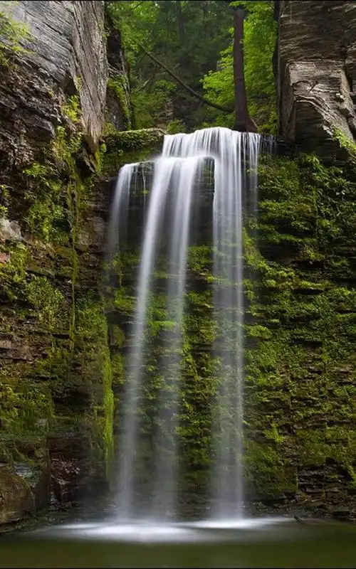 唯美水面背景图,水面风景图片(90幅高山流水的自然风景图)