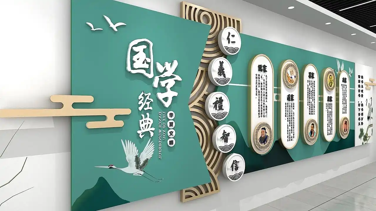 国学经典文化墙