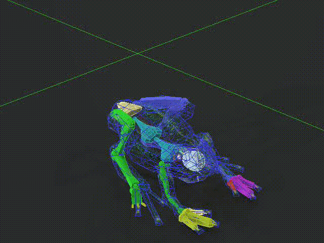 青蛙跳跃动作模型下载