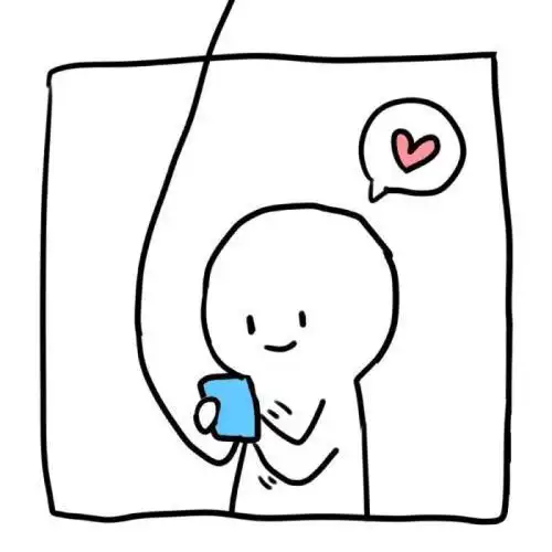 头像小人白简笔画