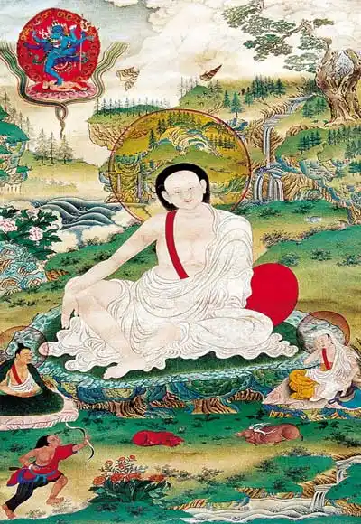 唐卡米拉日巴像