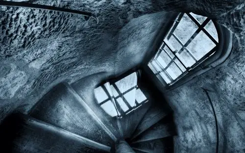 蓝色的忧郁的窗户壁纸高清原图查看