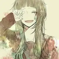 装坚强笑着哭的图片女生动漫,看不到我流在脸上伤心的眼泪_伤感头像