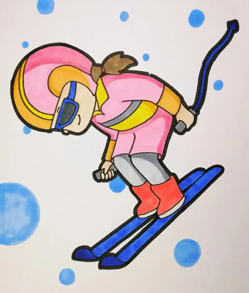 简笔画 #冬奥会 #全民花式助威 - 抖音