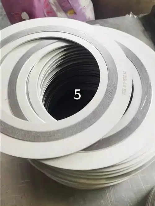 d型金属缠绕垫片 内外环金属石墨缠绕垫片 不锈钢内外环缠绕垫片