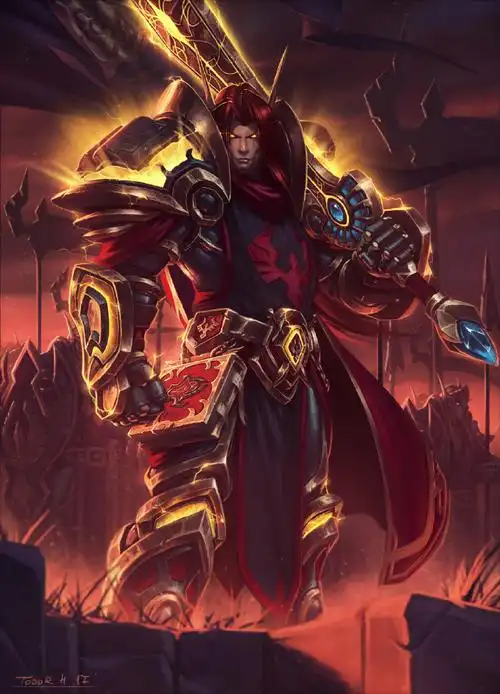 魔兽世界同人画作 血精灵圣骑士威武威武