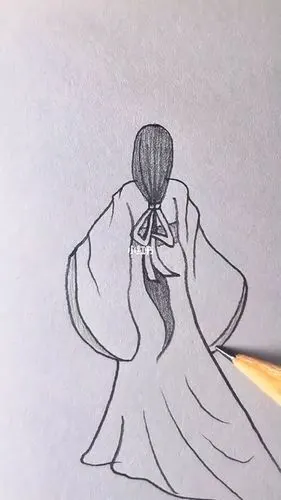 第十四天77绘画古风人物女简单画画入门