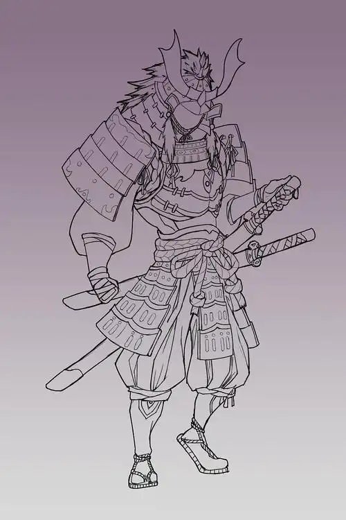 武士设计|插画|游戏原画|零城爵 - 原创作品 - 站酷 (zcool)