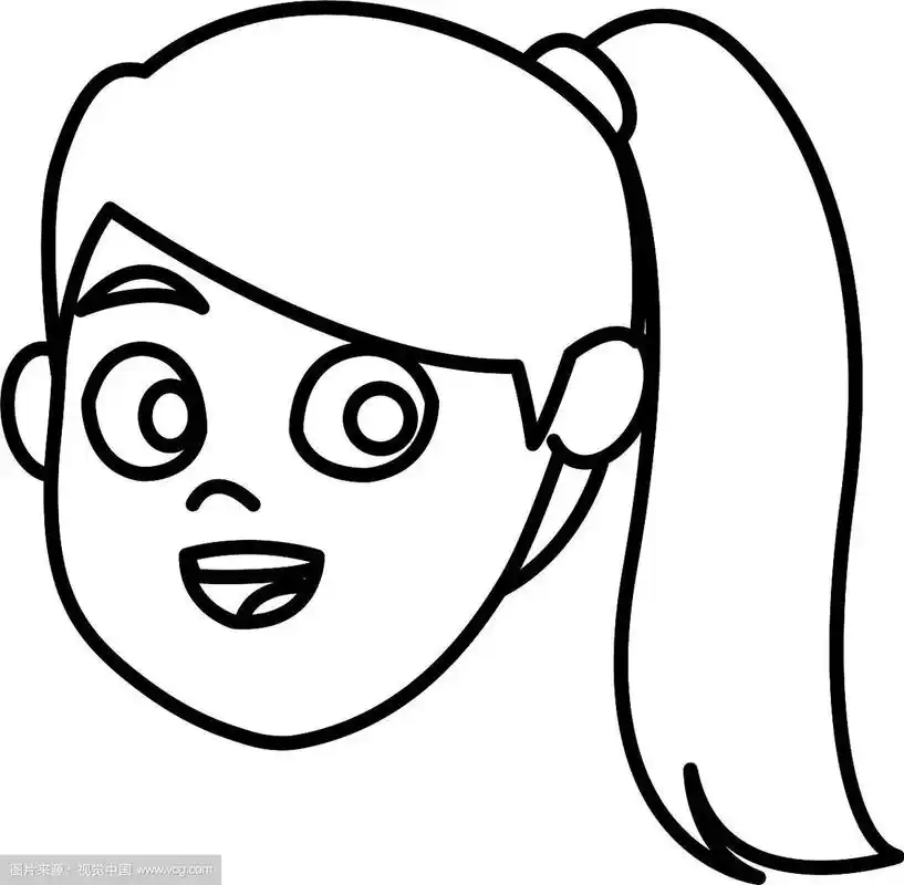 女孩卡通脸