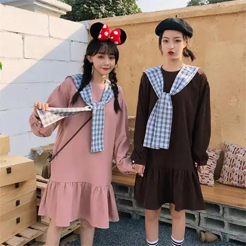 学生妹女装套装双子闺蜜装同系列姐妹装清纯夏季可爱宽松ins风春