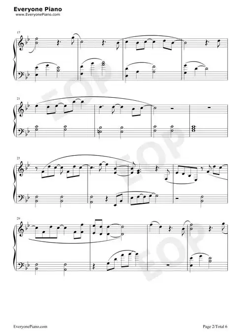 忘记时间-仙剑奇侠传三片尾曲五线谱预览2