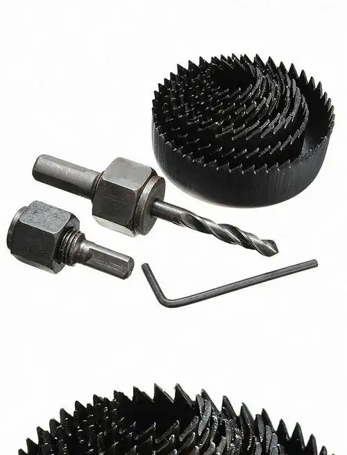 11pcs木工开孔器19-64mm五金工具套装石膏板吊顶灯天花板打眼孔锯
