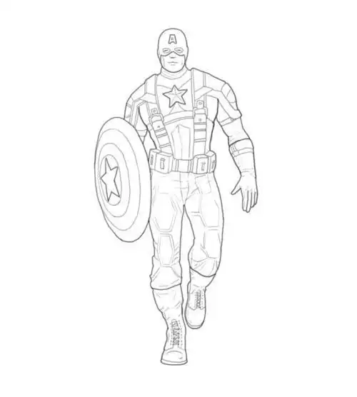 简笔画简单又漂亮彩色美国队长怎么画美国队长简笔画简单又漂亮彩色