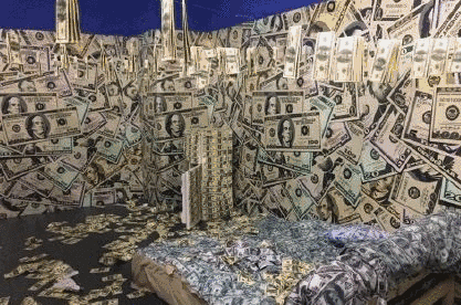 那就试试这款"钞票枪",把钱像流水般发射出去,你也可以霸气的说:今天