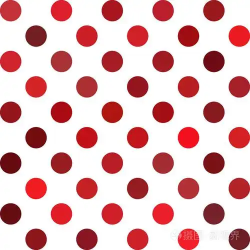 红色圆点的背景下,创意设计模板